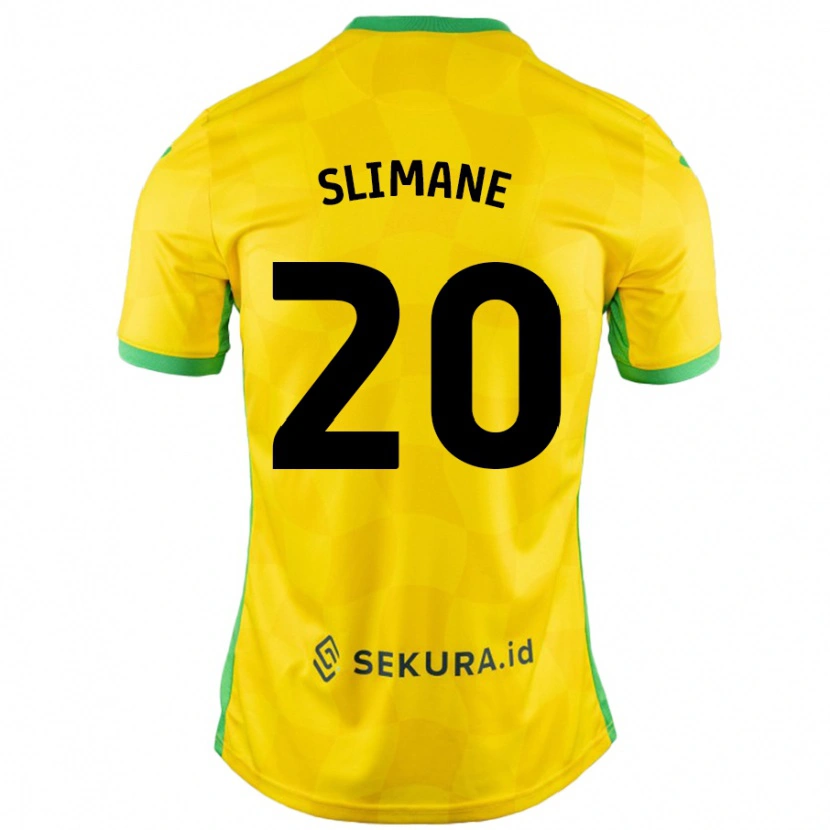 Danxen Niño Camiseta Anis Slimane #20 Amarillo Verde 1ª Equipación 2024/25 La Camisa México