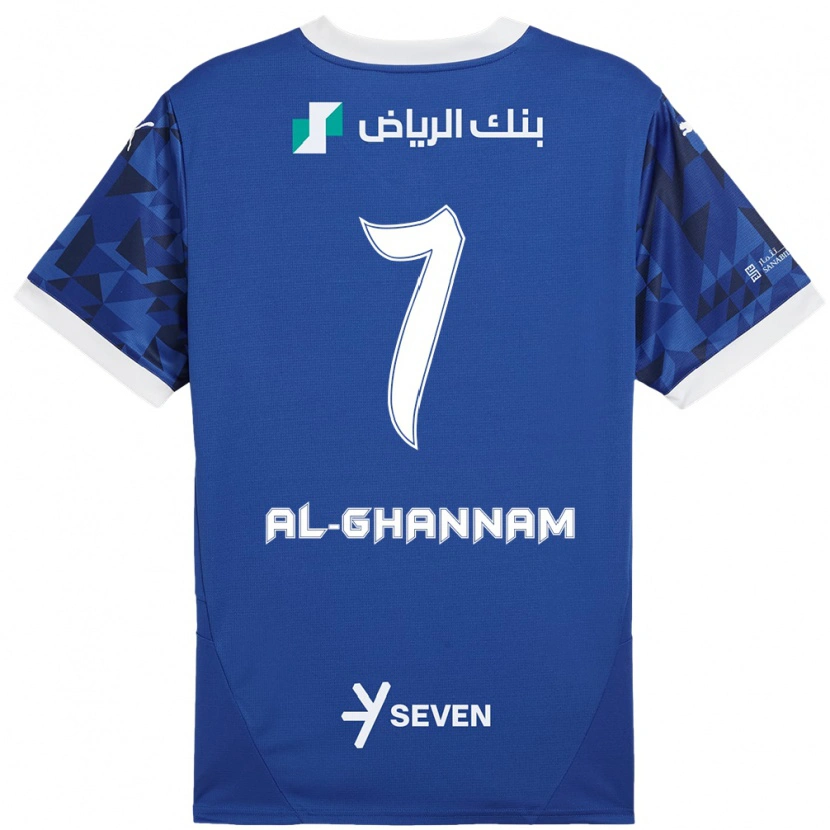 Danxen Niño Camiseta Khalid Al-Ghannam #7 Azul Oscuro Blanco 1ª Equipación 2024/25 La Camisa México