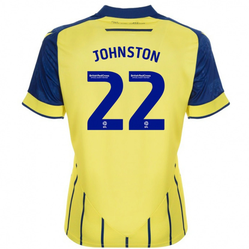 Danxen Niño Camiseta Mikey Johnston #22 Amarillo Azul 2ª Equipación 2024/25 La Camisa México
