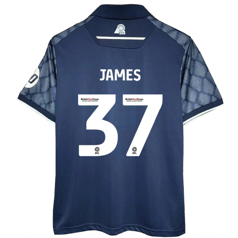 Danxen Niño Camiseta Matty James #37 Negro 2ª Equipación 2024/25 La Camisa México