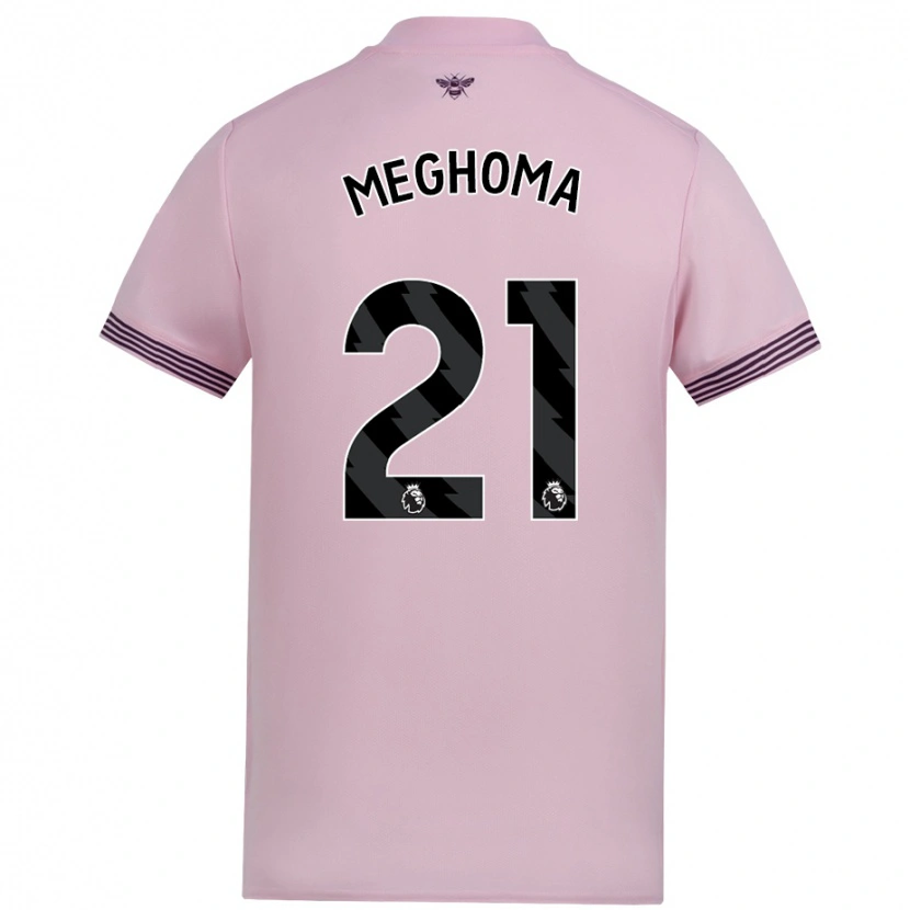 Danxen Niño Camiseta Jayden Meghoma #21 Rosa 2ª Equipación 2024/25 La Camisa México