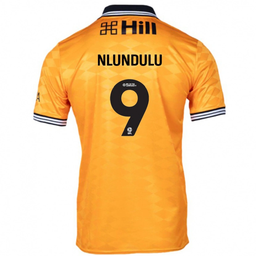 Danxen Niño Camiseta Dan Nlundulu #9 Naranja 1ª Equipación 2024/25 La Camisa México