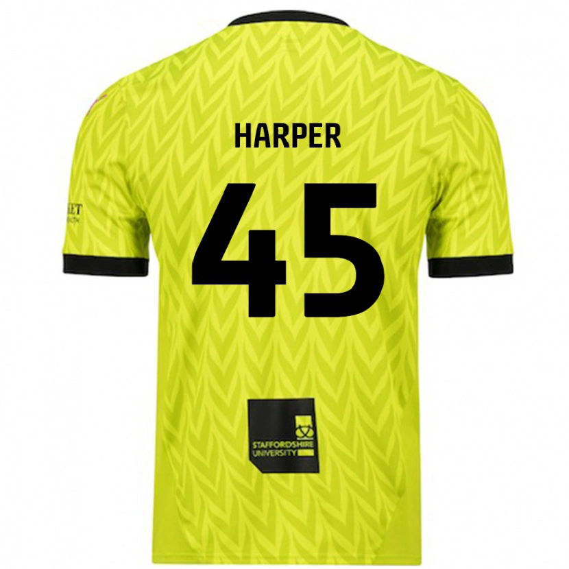 Danxen Niño Camiseta Rekeem Harper #45 Verde Fluorescente 2ª Equipación 2024/25 La Camisa México