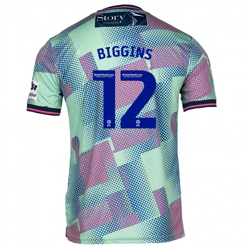 Danxen Niño Camiseta Harrison Biggins #12 Verde 2ª Equipación 2024/25 La Camisa México