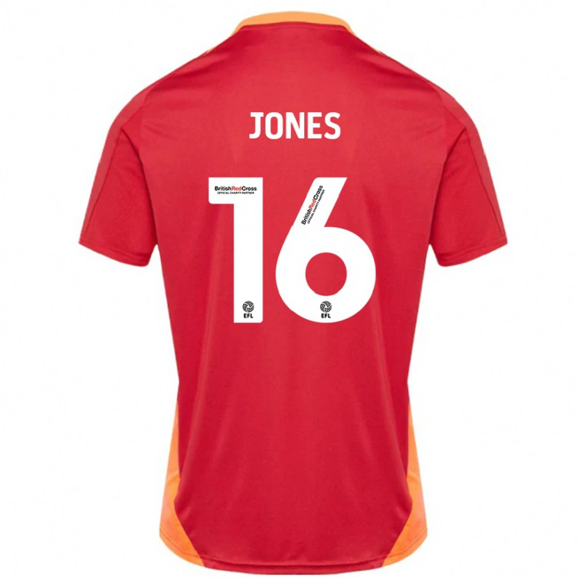 Danxen Niño Camiseta Patrick Jones #16 Azul Blanquecino 2ª Equipación 2024/25 La Camisa México