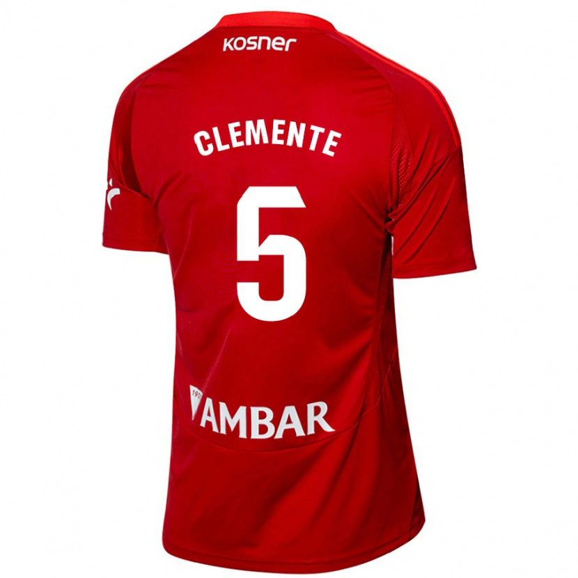 Danxen Niño Camiseta Enrique Clemente #5 Blanco Azul 2ª Equipación 2024/25 La Camisa México