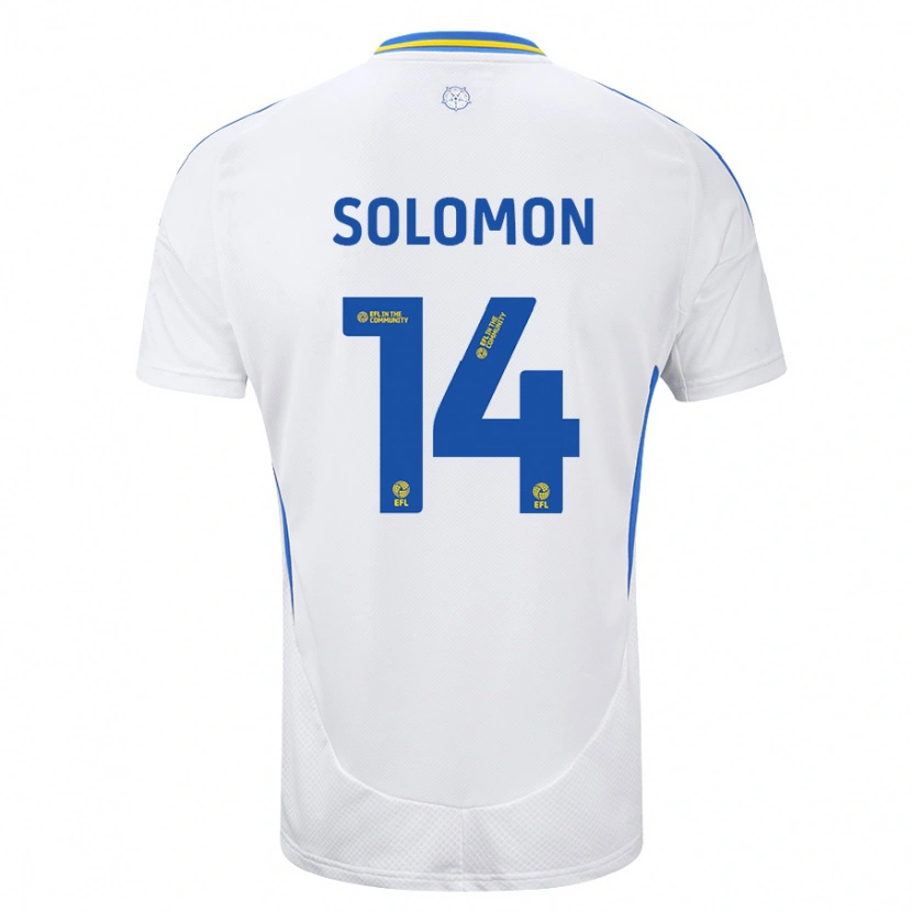 Danxen Hombre Camiseta Manor Solomon #14 Blanco Azul 1ª Equipación 2024/25 La Camisa México