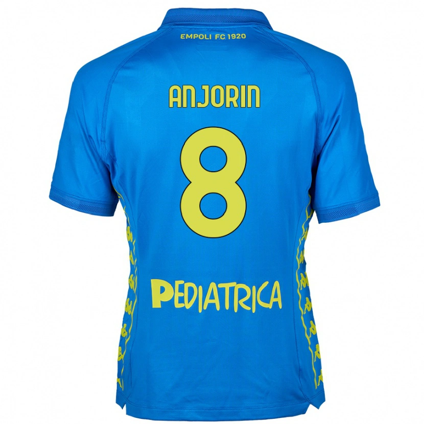 Danxen Hombre Camiseta Tino Anjorin #8 Azul 1ª Equipación 2024/25 La Camisa México