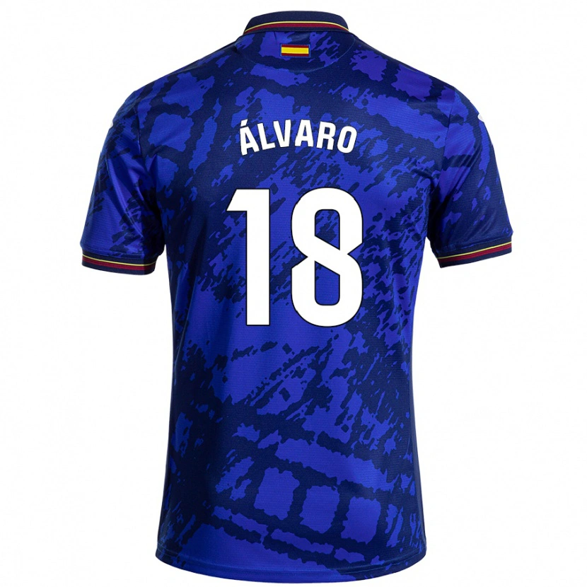 Danxen Hombre Camiseta Álvaro Rodríguez #18 Azul Más Oscuro 1ª Equipación 2024/25 La Camisa México
