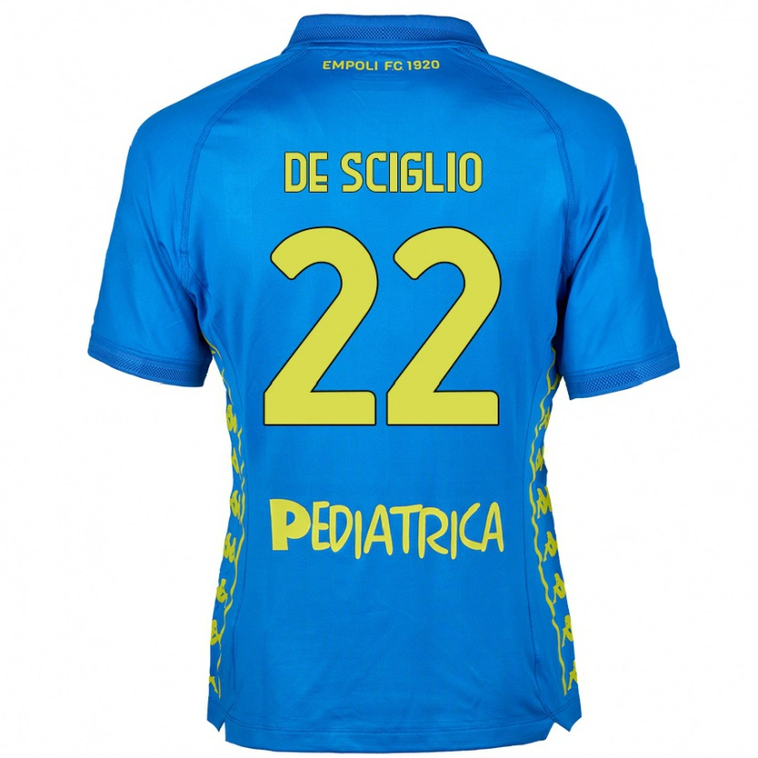 Danxen Hombre Camiseta Mattia De Sciglio #22 Azul 1ª Equipación 2024/25 La Camisa México