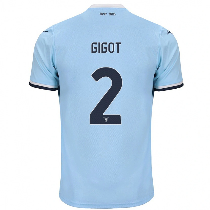 Danxen Hombre Camiseta Samuel Gigot #2 Azul 1ª Equipación 2024/25 La Camisa México