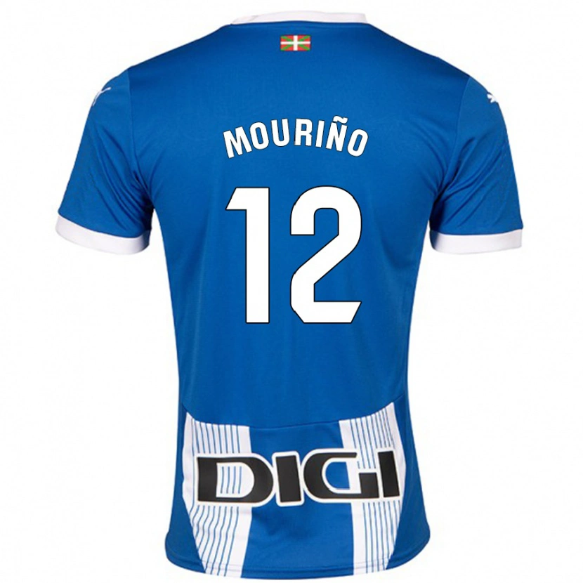Danxen Hombre Camiseta Santiago Mouriño #12 Azul 1ª Equipación 2024/25 La Camisa México