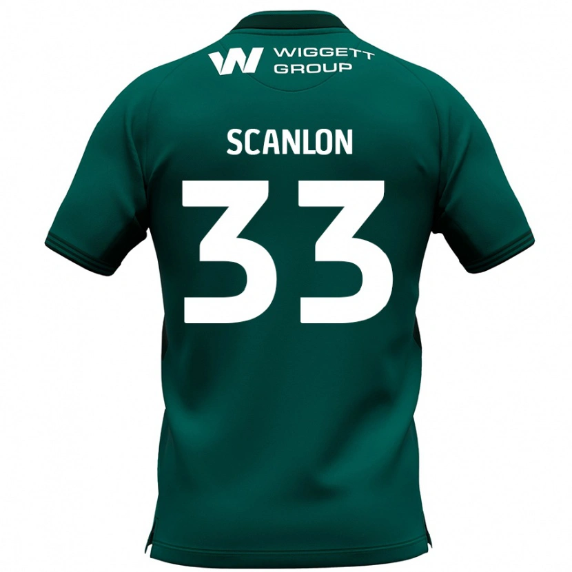 Danxen Hombre Camiseta Calum Scanlon #33 Verde 2ª Equipación 2024/25 La Camisa México
