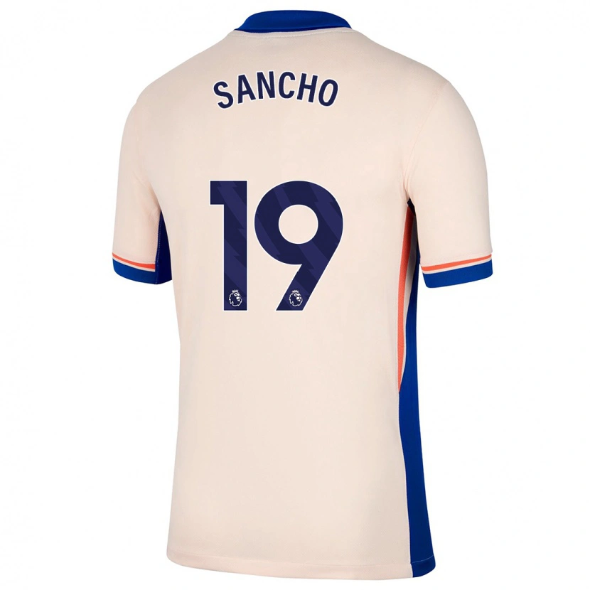 Danxen Hombre Camiseta Jadon Sancho #19 Beige Claro 2ª Equipación 2024/25 La Camisa México