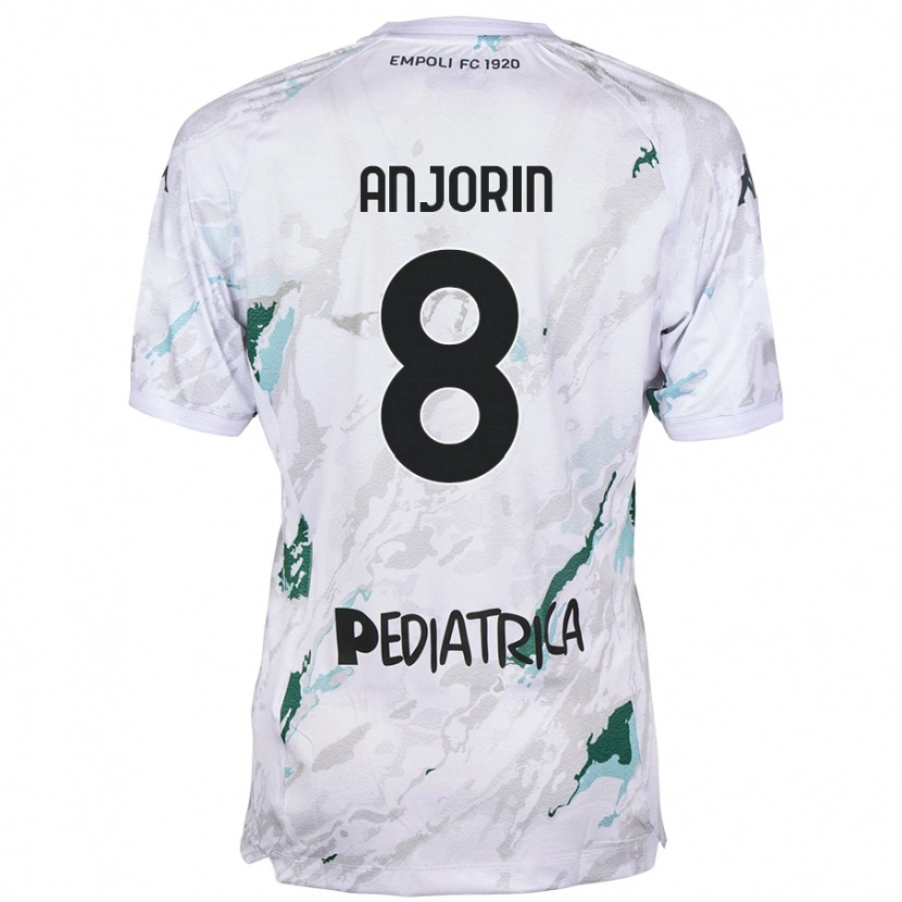Danxen Hombre Camiseta Tino Anjorin #8 Gris 2ª Equipación 2024/25 La Camisa México