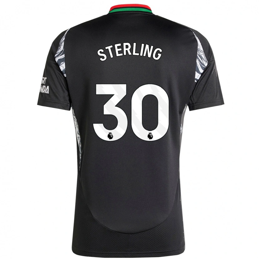 Danxen Hombre Camiseta Raheem Sterling #30 Negro 2ª Equipación 2024/25 La Camisa México