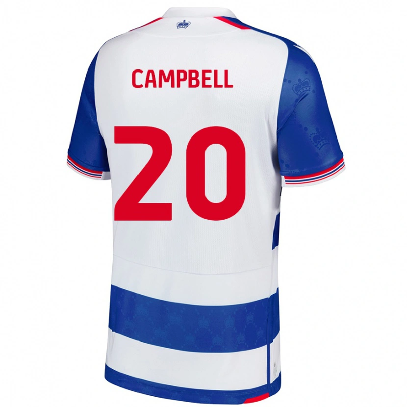 Danxen Hombre Camiseta Chem Campbell #20 Azul Blanco 1ª Equipación 2024/25 La Camisa México
