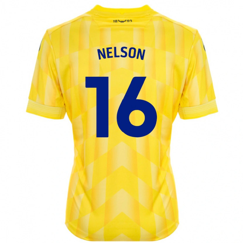 Danxen Hombre Camiseta Ben Nelson #16 Amarillo 1ª Equipación 2024/25 La Camisa México
