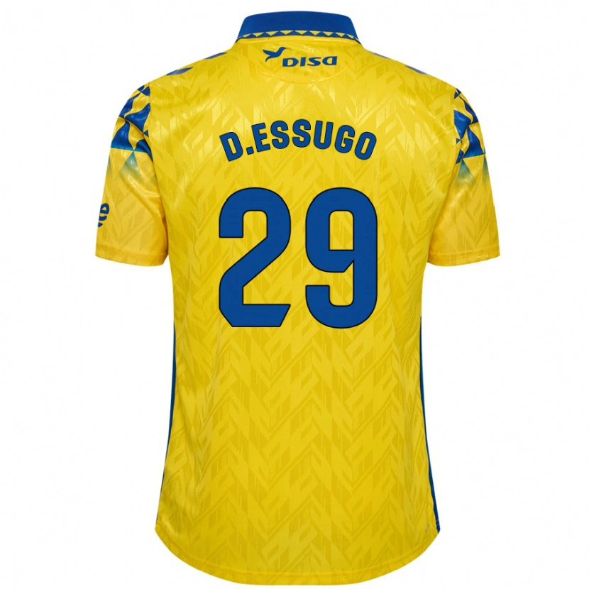 Danxen Hombre Camiseta Dário Essugo #29 Amarillo Azul 1ª Equipación 2024/25 La Camisa México