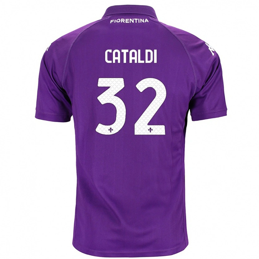 Danxen Hombre Camiseta Danilo Cataldi #32 Morado 1ª Equipación 2024/25 La Camisa México