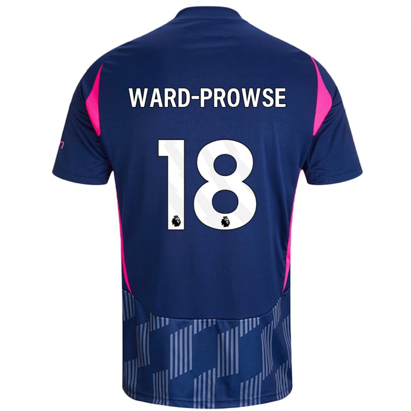 Danxen Hombre Camiseta James Ward-Prowse #18 Azul Real Rosa 2ª Equipación 2024/25 La Camisa México