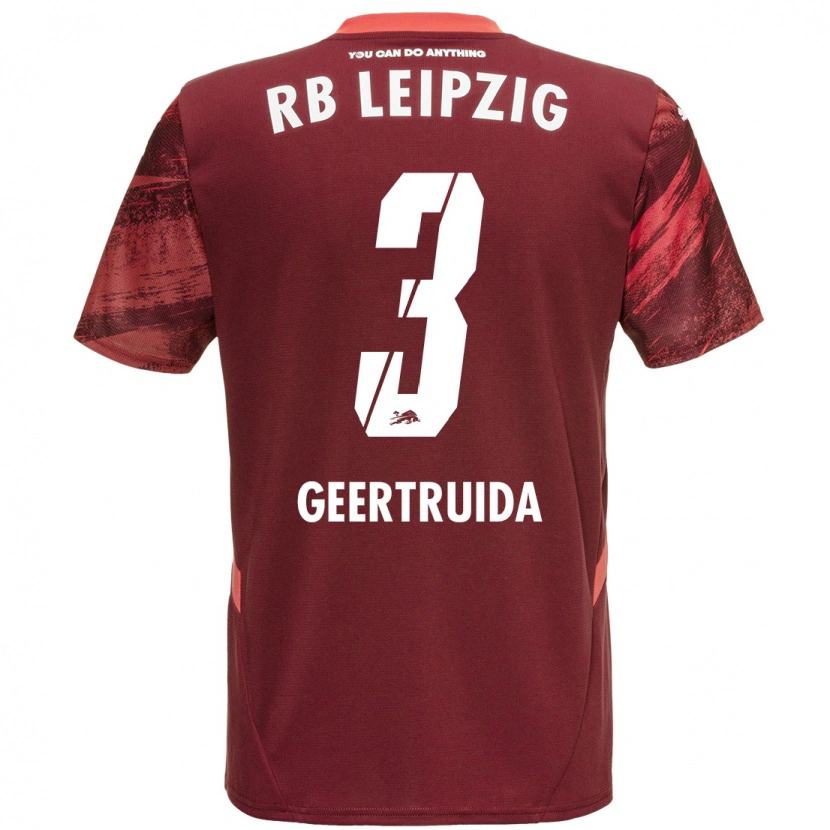 Danxen Hombre Camiseta Lutsharel Geertruida #3 Borgoña 2ª Equipación 2024/25 La Camisa México