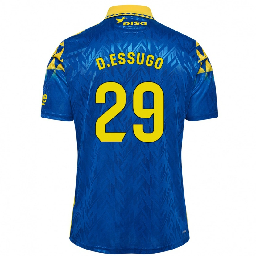 Danxen Hombre Camiseta Dário Essugo #29 Azul Amarillo 2ª Equipación 2024/25 La Camisa México