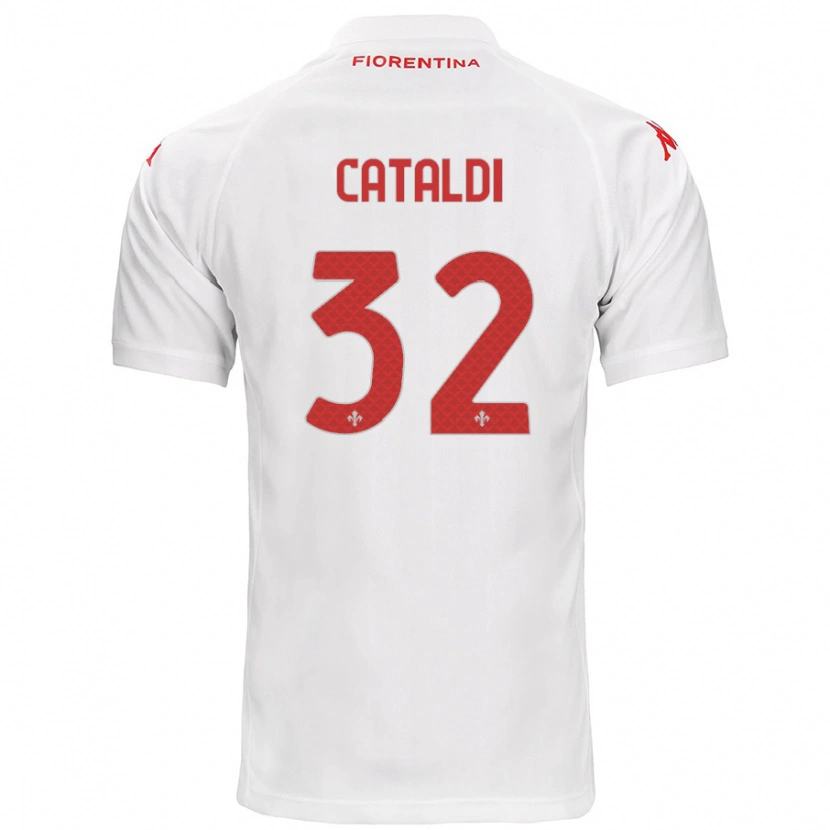 Danxen Hombre Camiseta Danilo Cataldi #32 Blanco 2ª Equipación 2024/25 La Camisa México
