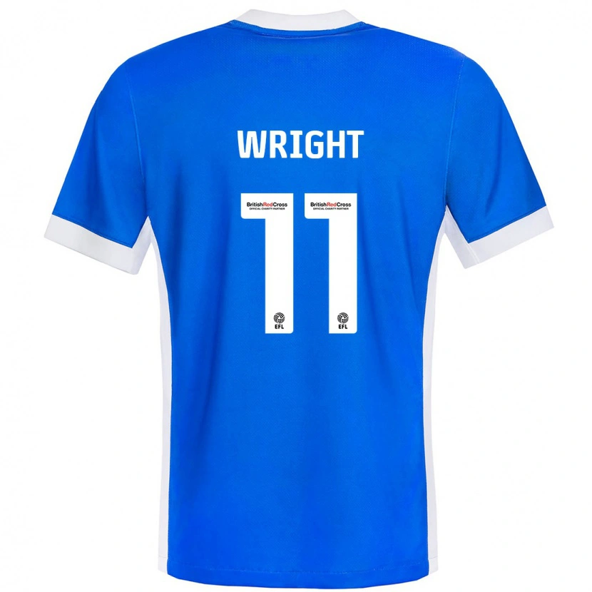 Danxen Hombre Camiseta Scott Wright #11 Azul Blanco 1ª Equipación 2024/25 La Camisa México
