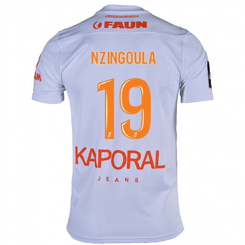 Danxen Hombre Camiseta Rabby Nzingoula #19 Blanco 2ª Equipación 2024/25 La Camisa México