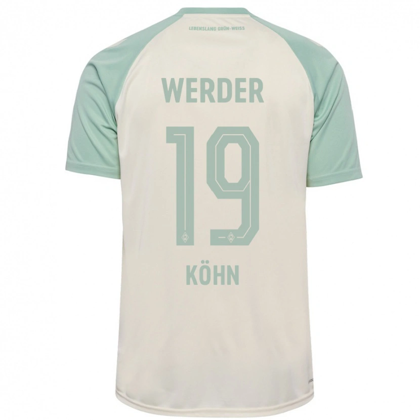Danxen Hombre Camiseta Derrick Köhn #19 Blanquecino Verde Claro 2ª Equipación 2024/25 La Camisa México