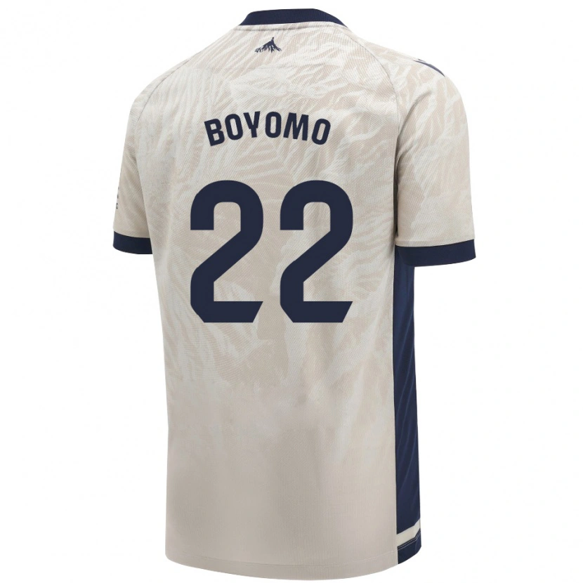 Danxen Hombre Camiseta Enzo Boyomo #22 Gris Claro 2ª Equipación 2024/25 La Camisa México