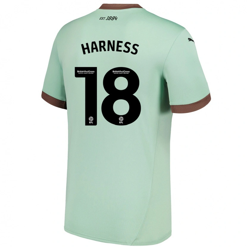 Danxen Hombre Camiseta Marcus Harness #18 Verde Pálido 2ª Equipación 2024/25 La Camisa México