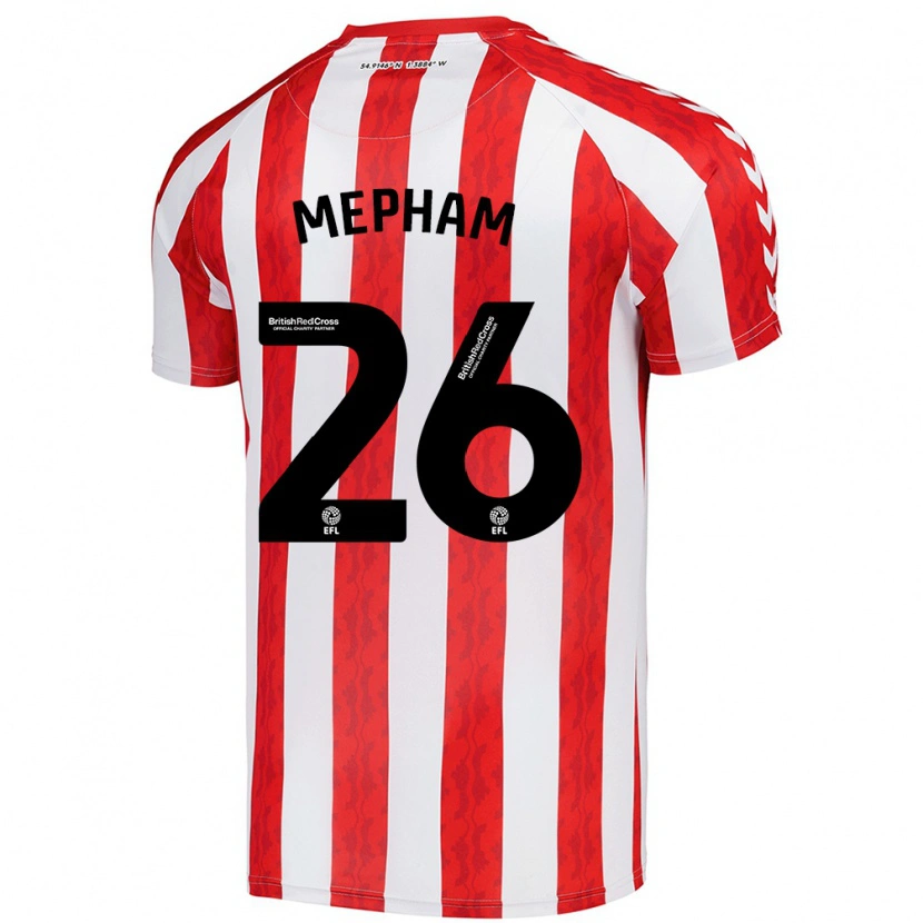Danxen Hombre Camiseta Chris Mepham #26 Rojo Blanco 1ª Equipación 2024/25 La Camisa México