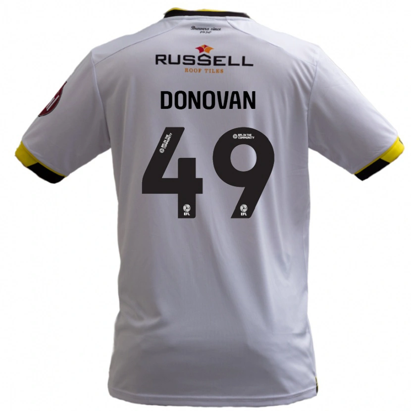 Danxen Hombre Camiseta Romelle Donovan #49 Blanco 2ª Equipación 2024/25 La Camisa México