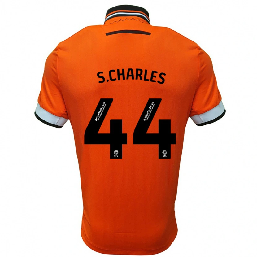 Danxen Hombre Camiseta Shea Charles #44 Naranja Blanco 2ª Equipación 2024/25 La Camisa México