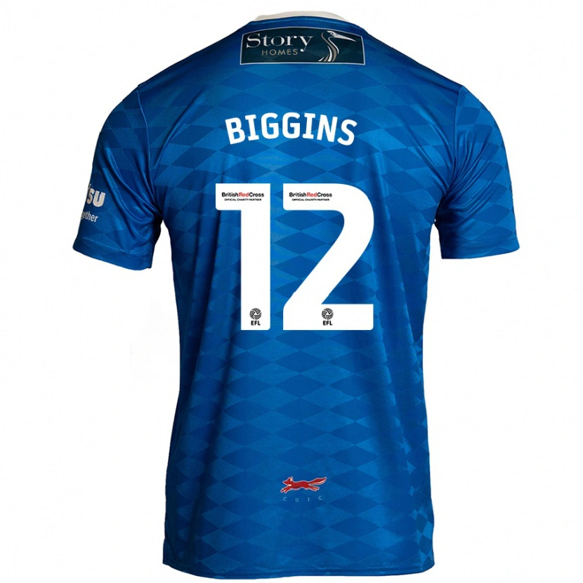 Danxen Hombre Camiseta Harrison Biggins #12 Azul 1ª Equipación 2024/25 La Camisa México