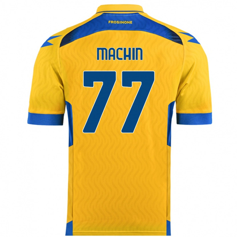 Danxen Hombre Camiseta José Machín #77 Amarillo 1ª Equipación 2024/25 La Camisa México