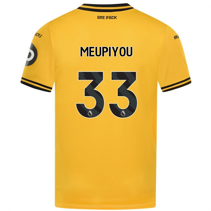 Danxen Hombre Camiseta Bastien Meupiyou #33 Amarillo 1ª Equipación 2024/25 La Camisa México