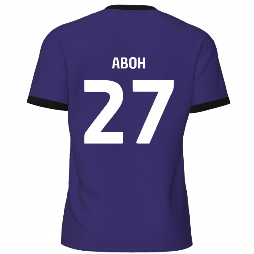 Danxen Hombre Camiseta Ken Aboh #27 Púrpura 2ª Equipación 2024/25 La Camisa México