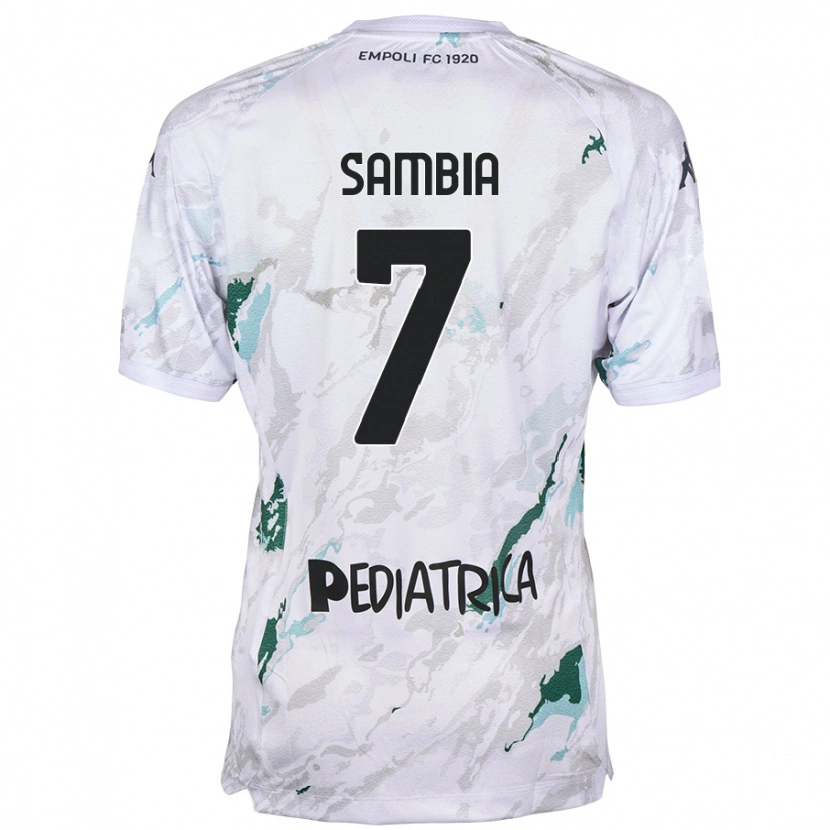 Danxen Hombre Camiseta Junior Sambia #7 Gris 2ª Equipación 2024/25 La Camisa México