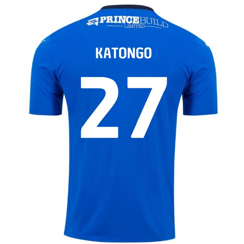 Danxen Mujer Camiseta Jadel Katongo #27 Azul Blanco 1ª Equipación 2024/25 La Camisa México