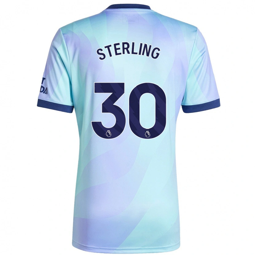 Danxen Mujer Camiseta Raheem Sterling #30 Agua Equipación Tercera 2024/25 La Camisa México