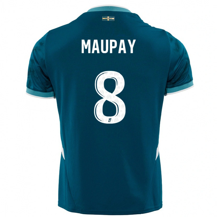 Danxen Mujer Camiseta Neal Maupay #8 Azul Turquesa 2ª Equipación 2024/25 La Camisa México