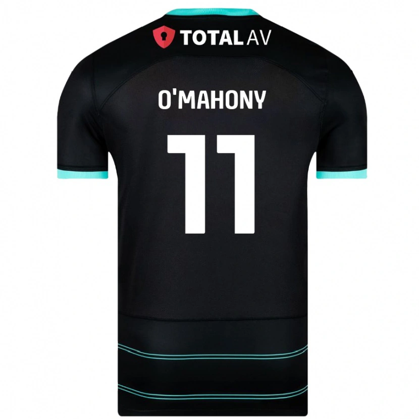 Danxen Mujer Camiseta Mark O'mahony #11 Negro 2ª Equipación 2024/25 La Camisa México