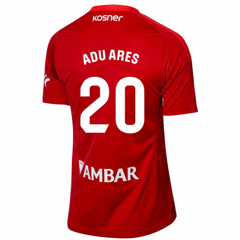Danxen Mujer Camiseta Adu Ares #20 Blanco Azul 2ª Equipación 2024/25 La Camisa México