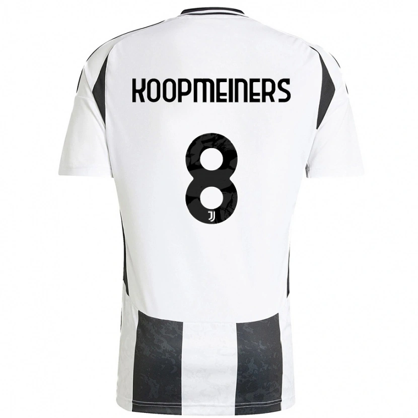 Danxen Mujer Camiseta Teun Koopmeiners #8 Blanco Negro 1ª Equipación 2024/25 La Camisa México