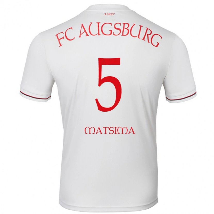 Danxen Mujer Camiseta Chrislain Matsima #5 Blanco 1ª Equipación 2024/25 La Camisa México
