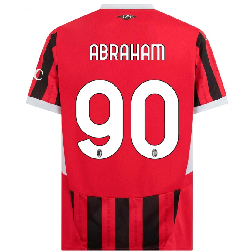 Danxen Mujer Camiseta Tammy Abraham #90 Rojo Negro 1ª Equipación 2024/25 La Camisa México