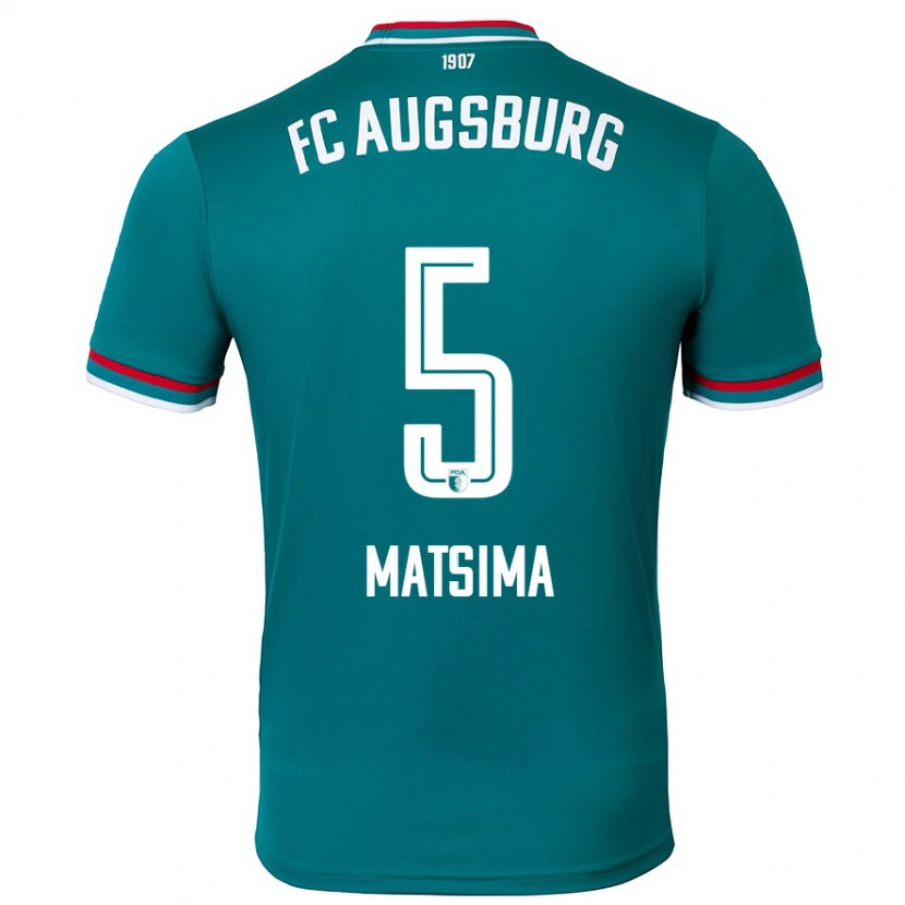 Danxen Mujer Camiseta Chrislain Matsima #5 Verde Oscuro 2ª Equipación 2024/25 La Camisa México